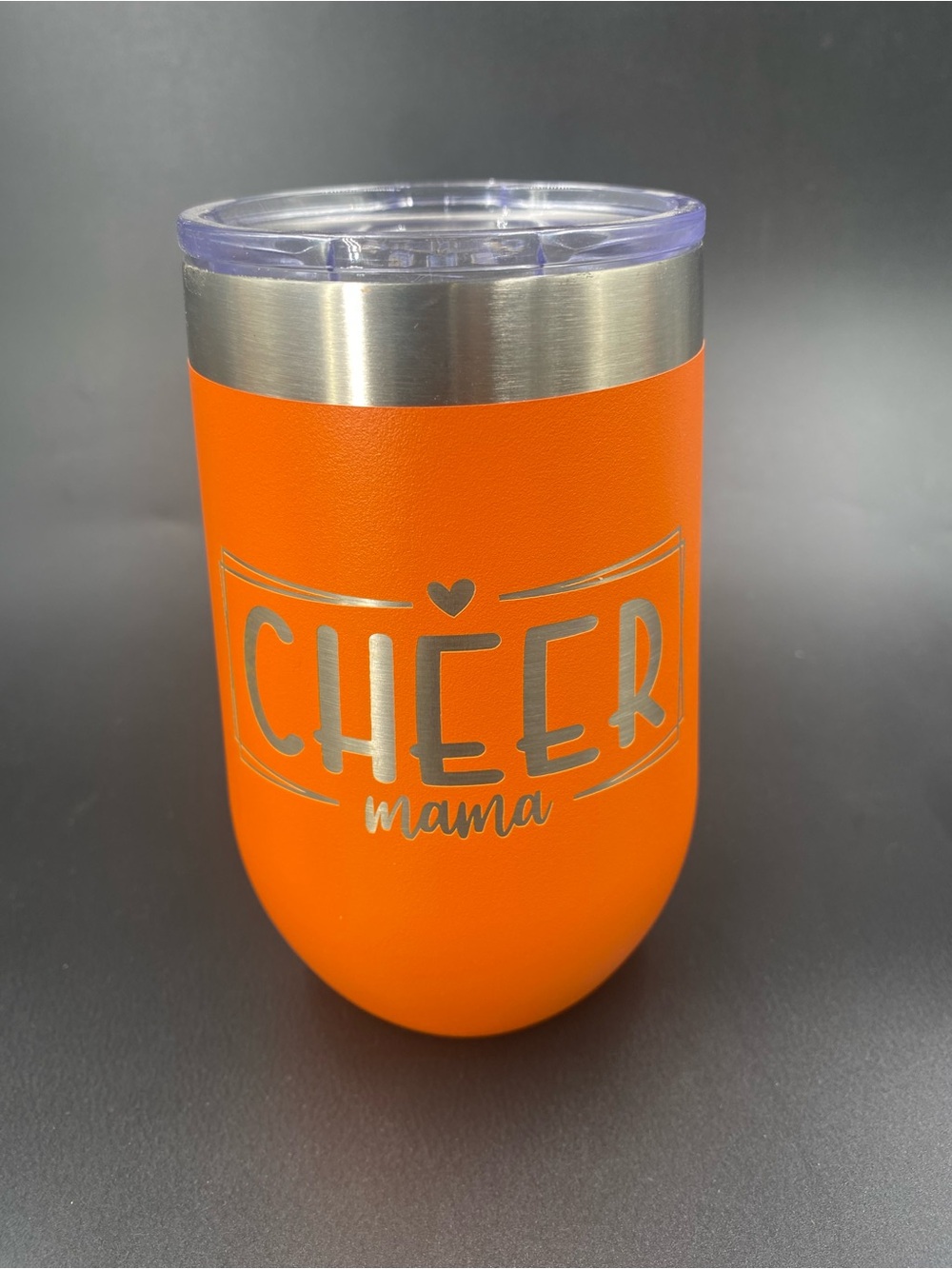 Polar Camel 16oz Cheer Mama Orange Insulated Tumbler Engraved